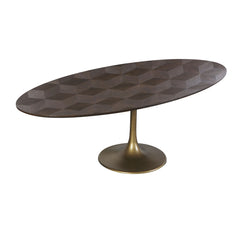 Eettafel Luxor diamant ovaal 230 (Brown)