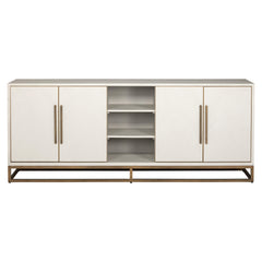 Dressoir Whitebone brass 4-deuren (Verona Grey)