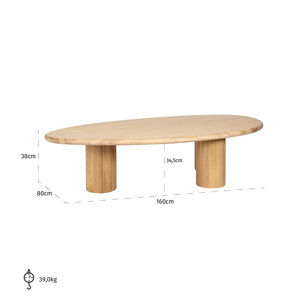 Salontafel Oakley (Natural oak)