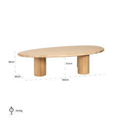 Salontafel Oakley (Natural oak)