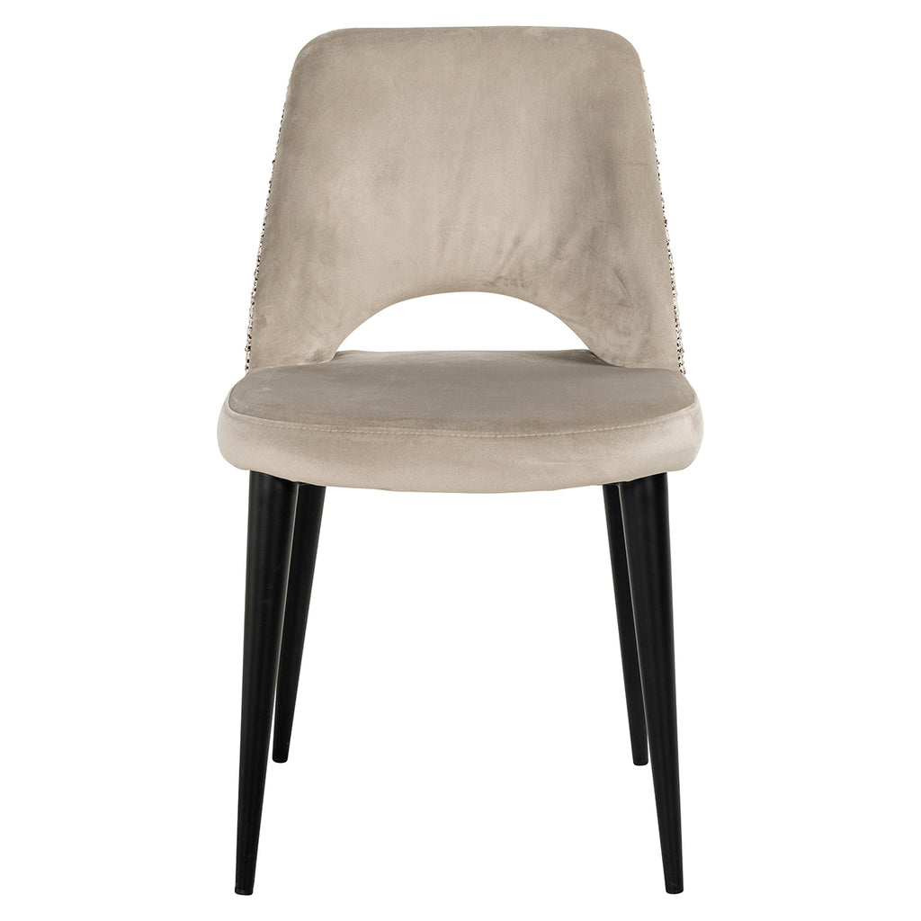 Chair Tabitha trendy nature / quartz khaki fire retardant (Be Trendy 01 Nature)