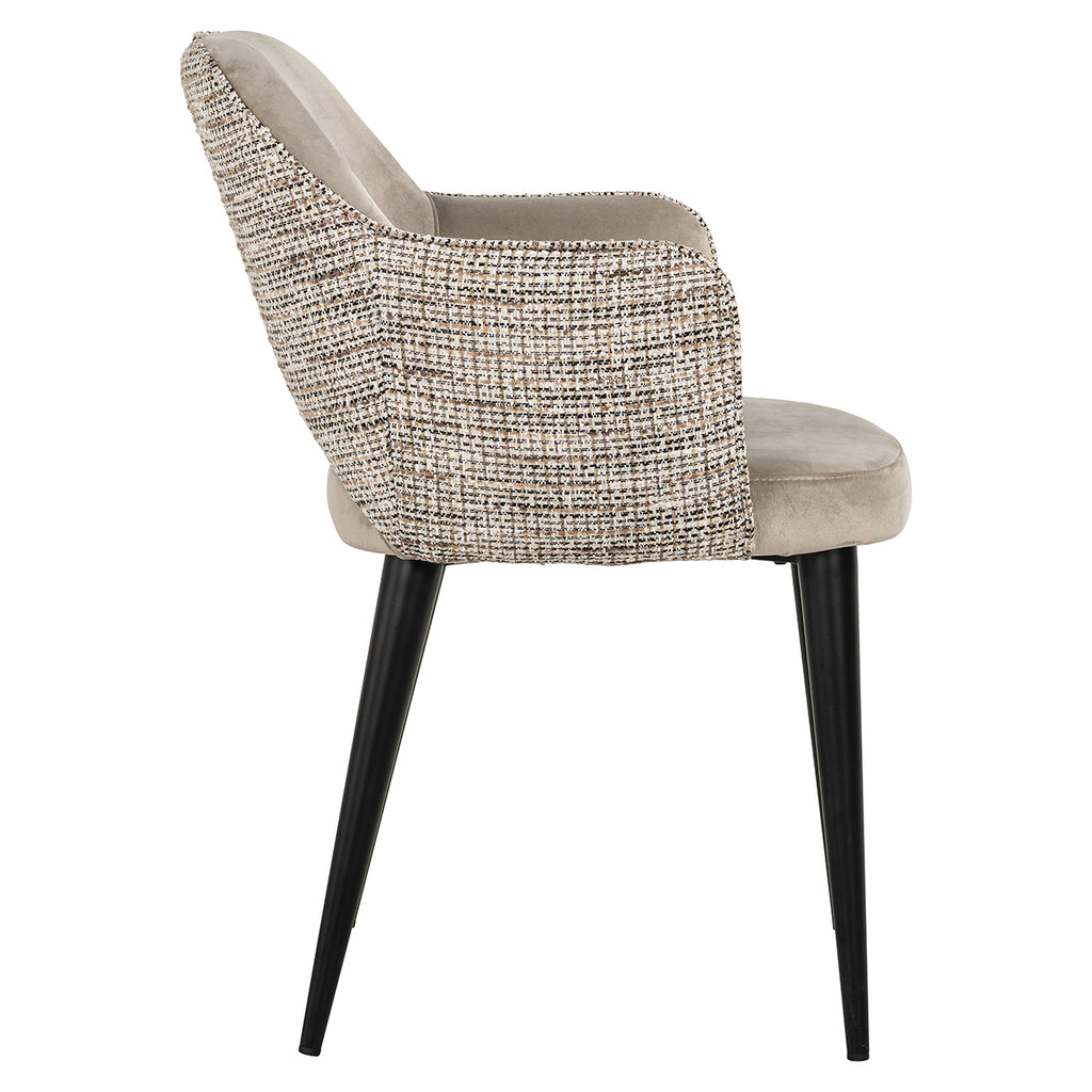 Arm chair Giovanna trendy nature/quartz khaki fire retardant (Be Trendy 01 Nature)