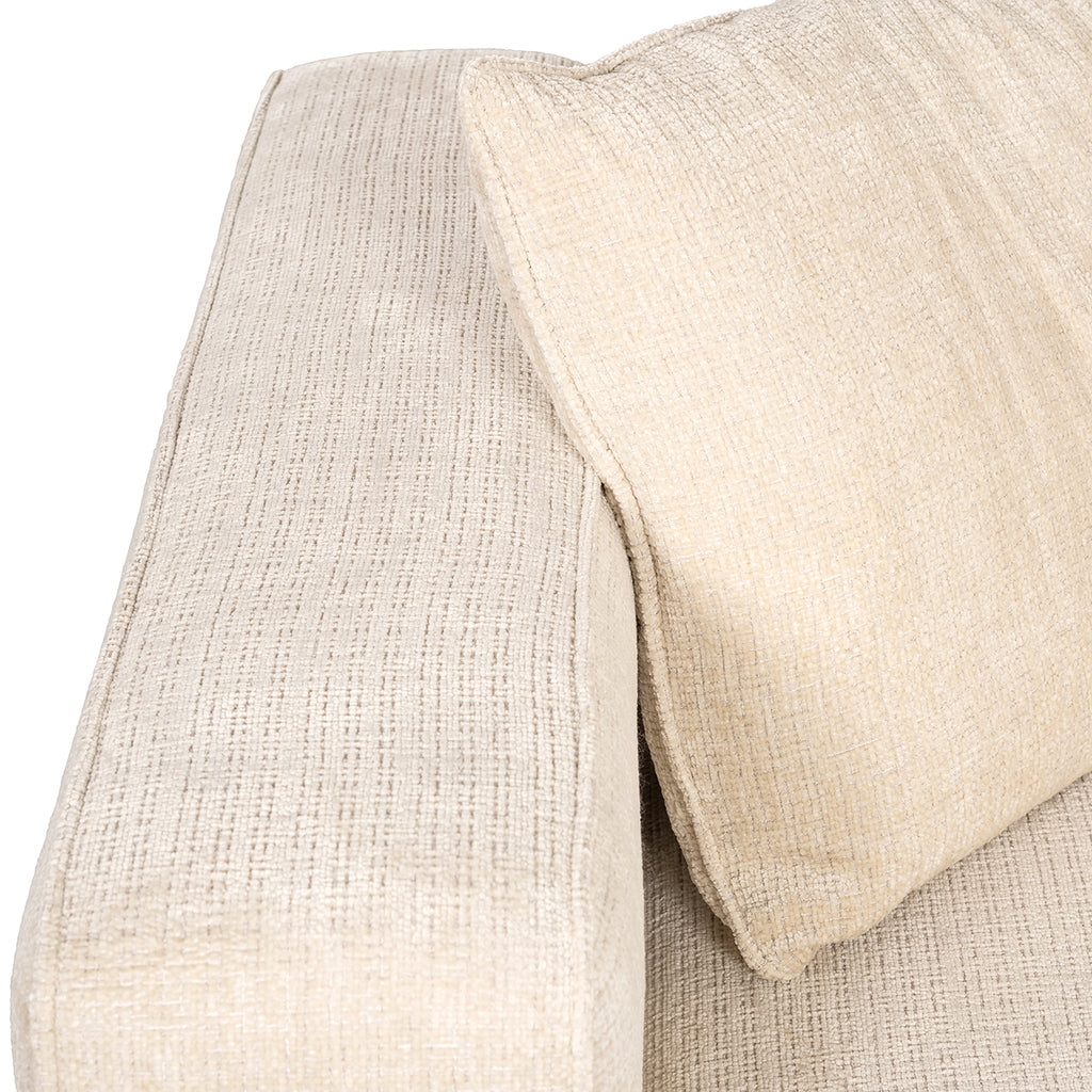 Hoekbank Lusso beige chenille (Niagara 902 beige)