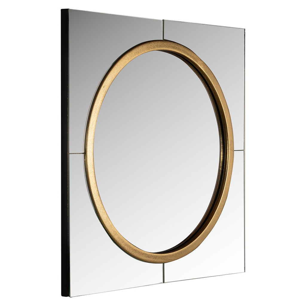 Spiegel Briana rond goud (Gold)