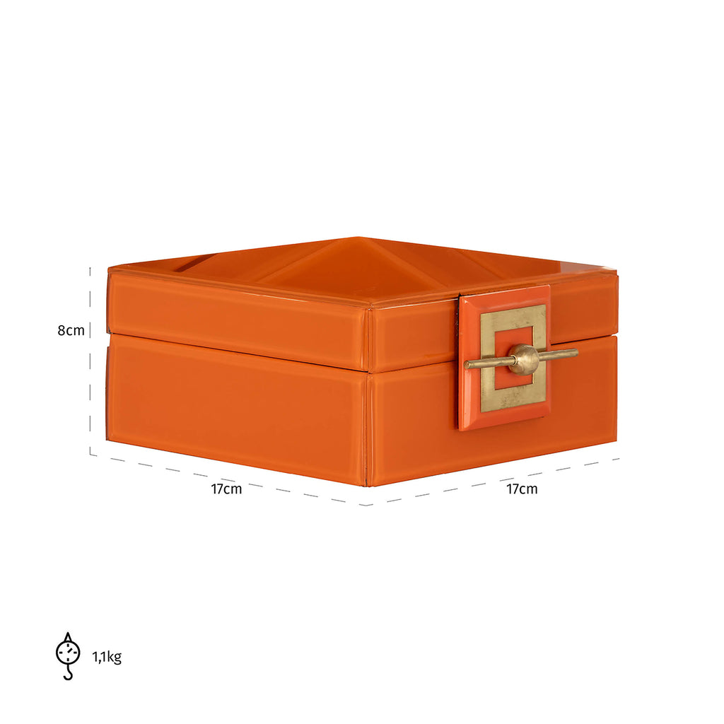 Juwelen box Bodine oranje klein