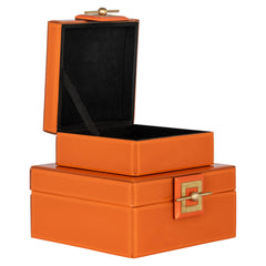 Juwelen box Bodine oranje groot