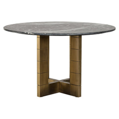 Eettafel Collada 130Ø (Black/gold)