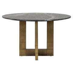 Eettafel Collada 130Ø (Black/gold)