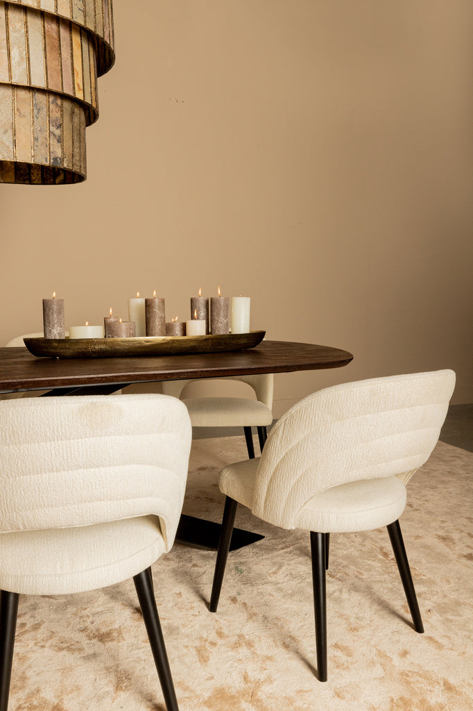 Abierto Cream 9901 nanci fabric dining chair