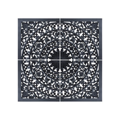 Akoulina Black MDF antique carved wallpanel 4 pcs