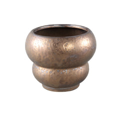 Anashe Bronze ceramic pot layers round M