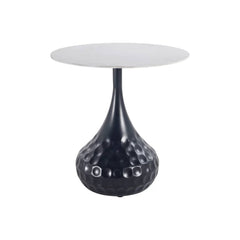 Anna Antracite Metal Sidetable with ceramic top