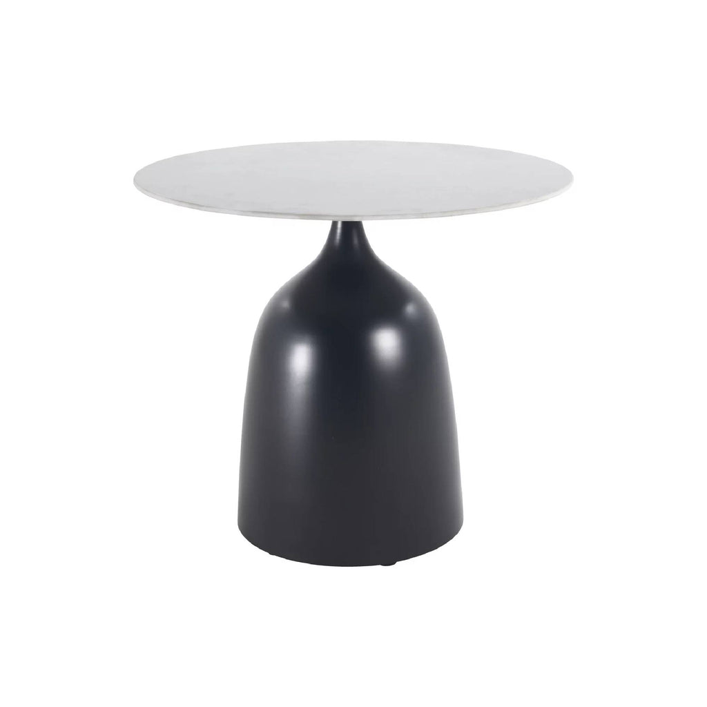 Anna Antracite Smooth Metal Sidetable with ceramic