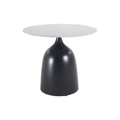 Anna Antracite Smooth Metal Sidetable with ceramic