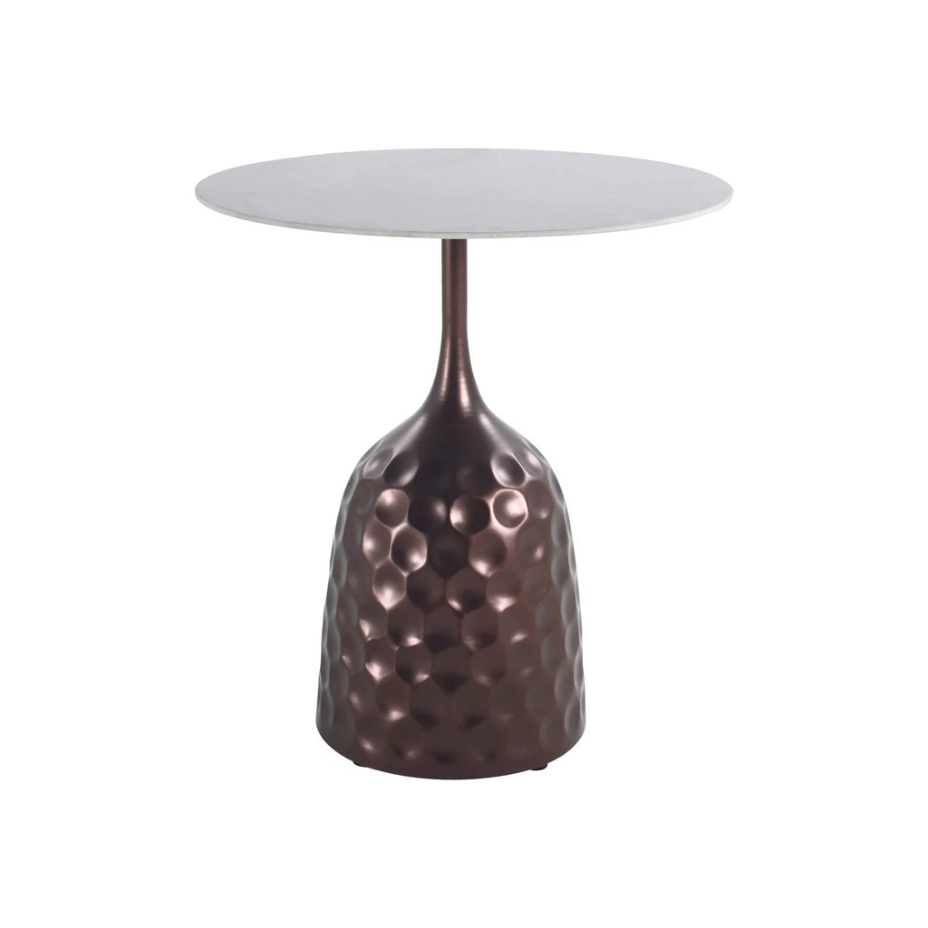 Anna Bronze Metal Sidetable with ceramic top