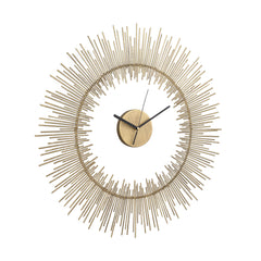 Anther Gold metal wall clock separate sun rays