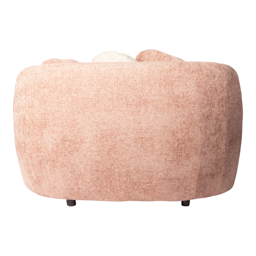 Aphrodite Pink loveseat legacy 14 flamingo fabric