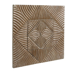 Azyz Silver MDF wallpanel carved square S