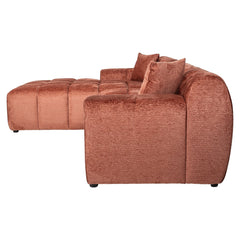 Sofa Cube 3-zits + lounge links (Fusion 92 Blush)