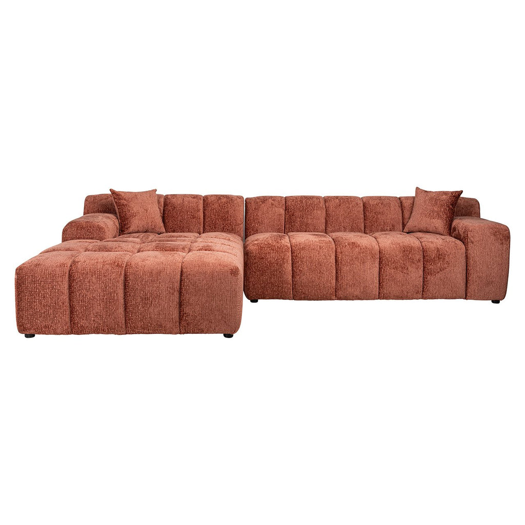 Sofa Cube 3-zits + lounge links (Fusion 92 Blush)