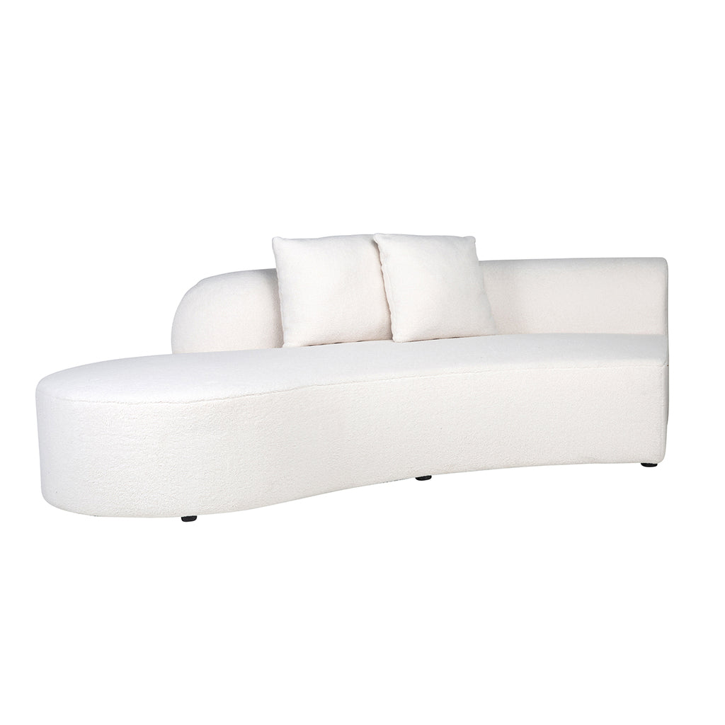 Bank Grayson ottoman links white furry|doorgestoffeerd (Himalaya 900 white furry)