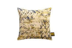 Becca Green cotton velvet cushion antique print S