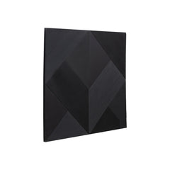 Belinda Black MDF angular carved wallpanel matt L