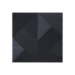 Belinda Black MDF angular carved wallpanel matt S