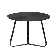 Berna Black Alu Black iron round sidetable M