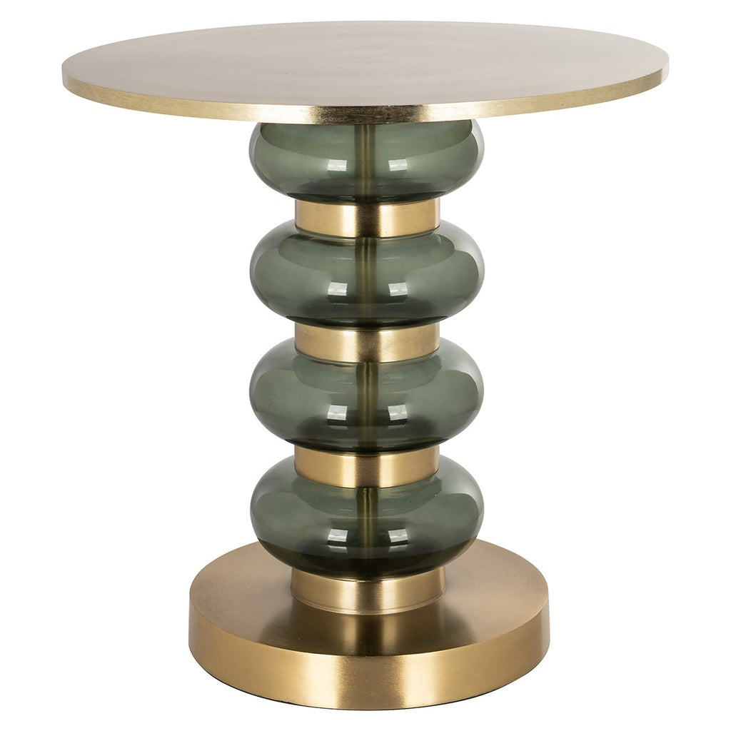 Bijzettafel Dalina green (Brushed Gold)