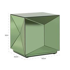 Bijzettafel Shifra spiegel groen (Green)