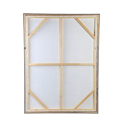 Carmell Cream framed wall panel PS board rectangle