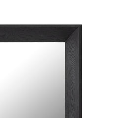 Chevar Black oak wood mirror rectangle L