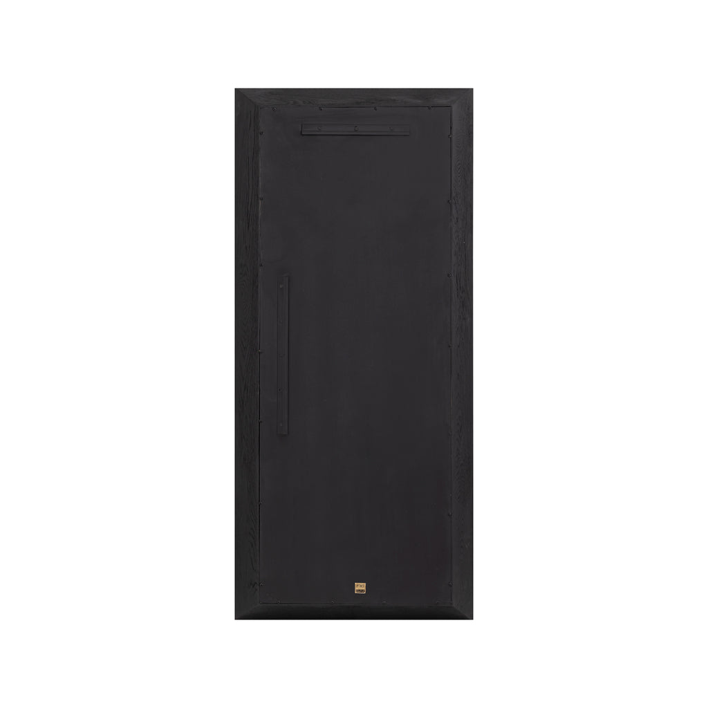 Chevar Black oak wood mirror rectangle S