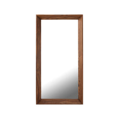 Chevar Brown sheesham wood mirror rectangle L