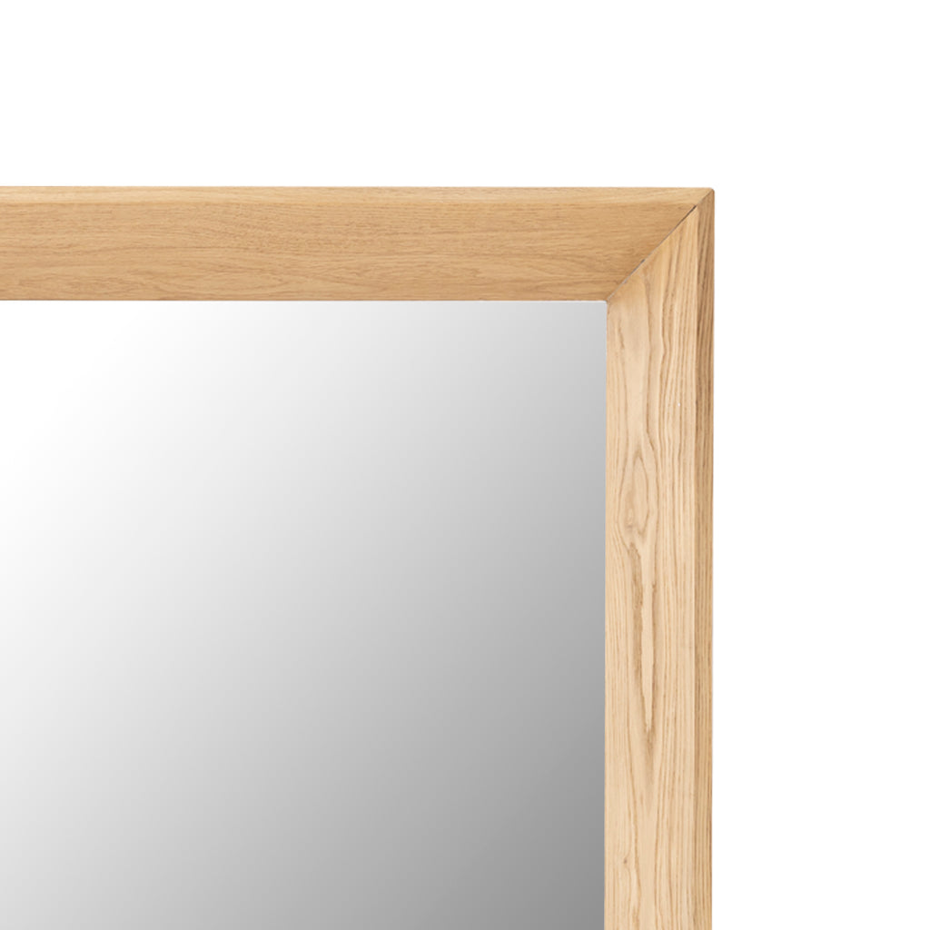 Chevar Natural oak wood mirror rectangle L