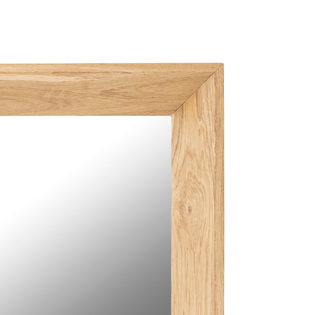 Chevar Natural oak wood mirror rectangle S