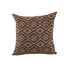 Clarke Brown double printed fabric cushion square