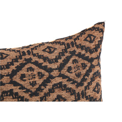 Clarke Brown double printed fabric cushion square