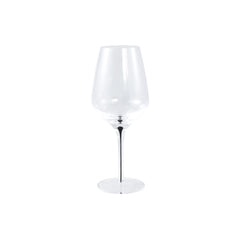 Clive Clear red wine glass black drop