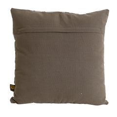 Cloe Taupe cotton cushion antique pattern square S