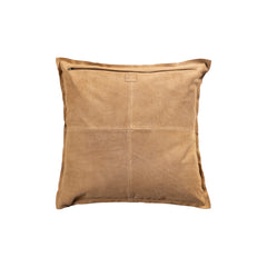 Cobie Camel suede leather cushion square L