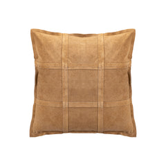 Cobie Camel suede leather cushion square S