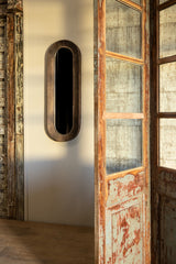 Darcio copper metal mirror long oval