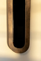 Darcio copper metal mirror long oval