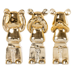 Deco object Berna set van 3 (Gold)