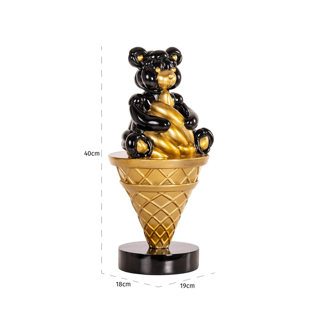 Deco object Harly (Black/gold)