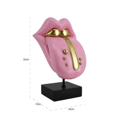 Deco object Tongue roze (Pink)