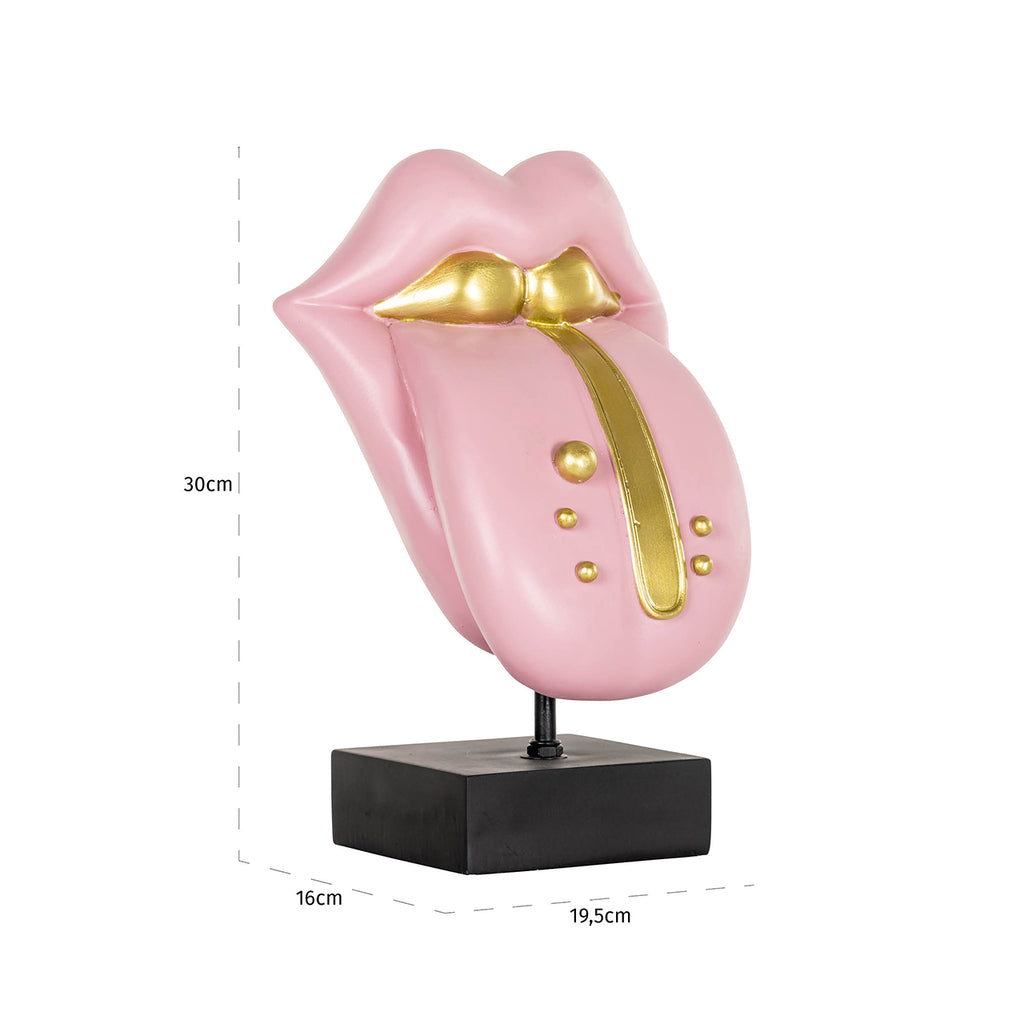 Deco object Tongue roze (Pink)