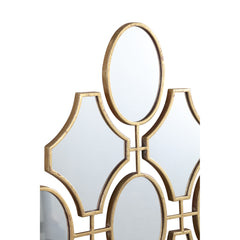 Dilara Gold iron mirror rhombus of 9 mirrors